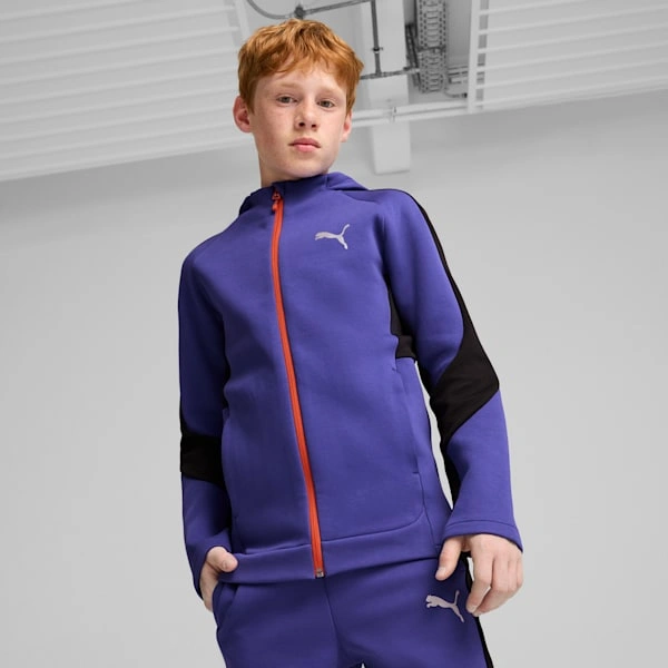 PUMA EVOSTRIPE Kapuzenjacke für große Kids Cooles Design Maximaler Komfort Dein neuer Lieblingshoodie!